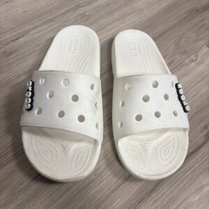 White Crocs Sandal Slides Size Women 8 Men’s 6